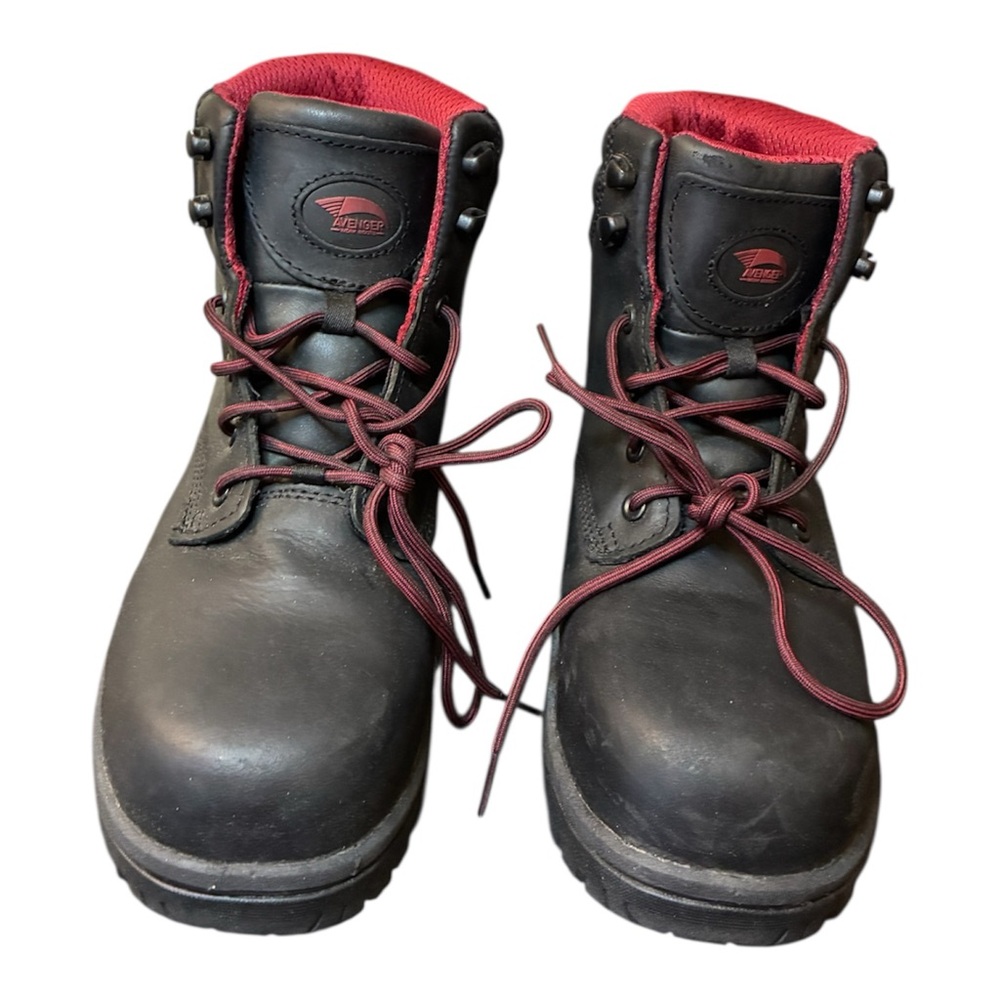 AVENGER Men’s Size 11 Reflex CN A621 WORK BOOTS Black Safety Toe Slip Resistant